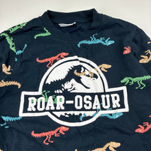 Load image into Gallery viewer, Boys FAME FOREVER, fleece lined cotton sweater / jumper, dinosaurs, EUC, size 7-8,  