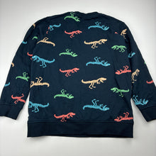 Load image into Gallery viewer, Boys FAME FOREVER, fleece lined cotton sweater / jumper, dinosaurs, EUC, size 7-8,  