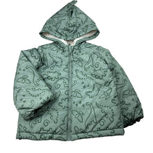 Load image into Gallery viewer, Unisex Anko, soft fleece lined jacket / coat, dinosaurs, EUC, size 2,  
