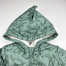 Load image into Gallery viewer, Unisex Anko, soft fleece lined jacket / coat, dinosaurs, EUC, size 2,  