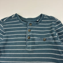Load image into Gallery viewer, Boys Target, stretchy waffle long sleeve henley top, GUC, size 4,  