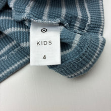 Load image into Gallery viewer, Boys Target, stretchy waffle long sleeve henley top, GUC, size 4,  