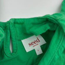 Load image into Gallery viewer, Girls Seed, green soft cotton tee / top, FUC, size 3,  
