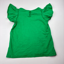Load image into Gallery viewer, Girls Seed, green soft cotton tee / top, FUC, size 3,  