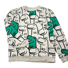 Load image into Gallery viewer, Boys H&amp;M, fleece lined sweater / jumper, dinosaurs, EUC, size 7-8,  