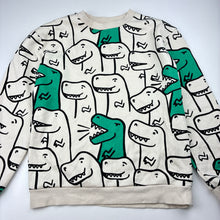 Load image into Gallery viewer, Boys H&amp;M, fleece lined sweater / jumper, dinosaurs, EUC, size 7-8,  