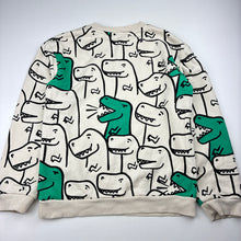 Load image into Gallery viewer, Boys H&amp;M, fleece lined sweater / jumper, dinosaurs, EUC, size 7-8,  