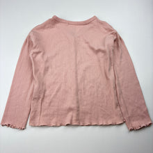 Load image into Gallery viewer, Girls Favourites, ribbed organic cotton long sleeve top, GUC, size 5,  