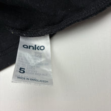 Load image into Gallery viewer, Boys Anko, black cotton long sleeve tee / top, EUC, size 5,  