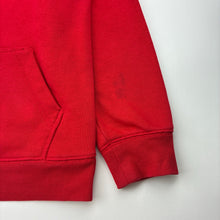 Load image into Gallery viewer, Unisex GAP, red fleece lined hoodie sweater, marks left sleeve, FUC, size 6-7,  