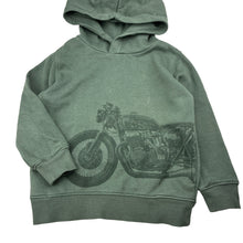 Load image into Gallery viewer, Boys Target, fleece lined hoodie sweater, motorbike, FUC, size 4,  