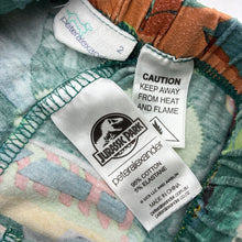 Load image into Gallery viewer, Boys Peter Alexander, Jurassic Park pyjama top &amp; shorts, wash fade, FUC, size 2,  