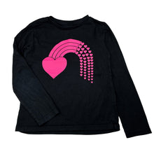 Load image into Gallery viewer, Girls Anko, black cotton long sleeve tee / top, GUC, size 6,  