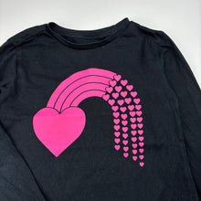 Load image into Gallery viewer, Girls Anko, black cotton long sleeve tee / top, GUC, size 6,  
