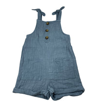 Load image into Gallery viewer, Girls KID, blue crinkle cotton playsuit / romper, FUC, size 5,  