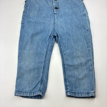 Load image into Gallery viewer, Unisex Zara, lightweight denim overalls / dungarees, FUC, size 1,  