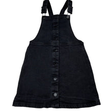 Load image into Gallery viewer, Girls Target, stretch denim overalls dress / pinafore, GUC, size 9, L: 68cm