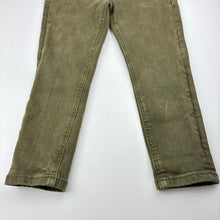 Load image into Gallery viewer, Boys Rookie, khaki stretch denim pants, adjustable, Inside leg: 37.5cm, FUC, size 3,  