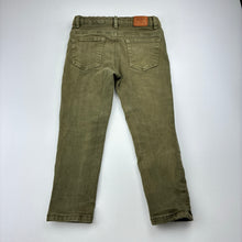 Load image into Gallery viewer, Boys Rookie, khaki stretch denim pants, adjustable, Inside leg: 37.5cm, FUC, size 3,  