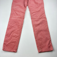 Load image into Gallery viewer, Girls H&amp;M, pink stretchy corduory pants, elasticated, Inside leg: 54cm, GUC, size 8,  