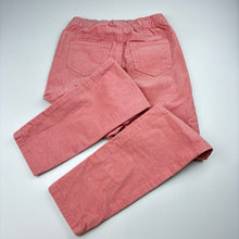 Load image into Gallery viewer, Girls H&amp;M, pink stretchy corduory pants, elasticated, Inside leg: 54cm, GUC, size 8,  