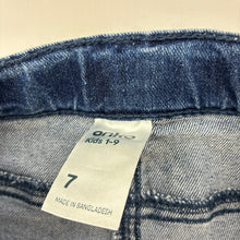 Load image into Gallery viewer, Unisex Anko, blue stretch denim jeans, adjustable, Inside leg: 49.5cm, GUC, size 7,  