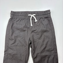 Load image into Gallery viewer, Boys H&amp;M, grey lightweight cotton pants, elasticated, Inside leg: 39.5cm, EUC, size 4,  