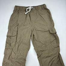 Load image into Gallery viewer, Boys Kids &amp; Co, lightweight cotton cargo pants, elasticated, Inside leg: 48cm, EUC, size 6,  