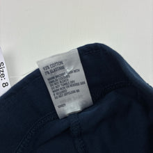 Load image into Gallery viewer, Girls Anko, navy stretchy jazz pants, Inside leg: 56cm, NEW, size 8,  
