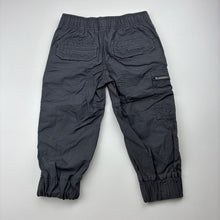 Load image into Gallery viewer, Boys H&amp;T, lightweight cotton pants, elasticated, EUC, size 1,  