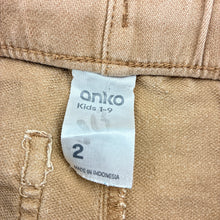 Load image into Gallery viewer, Boys Anko, brown casual pants, elasticated, FUC, size 2,  