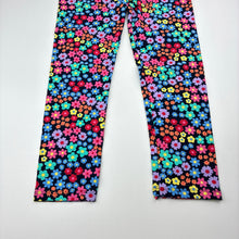 Load image into Gallery viewer, Girls Anko, colourful floral stretchy leggings, Inside leg: 45.5cm, EUC, size 7,  