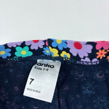 Load image into Gallery viewer, Girls Anko, colourful floral stretchy leggings, Inside leg: 45.5cm, EUC, size 7,  
