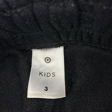 Load image into Gallery viewer, Boys Target, black fleece lined track pants, elasticated, Inside leg: 36.5cm, EUC, size 3,  