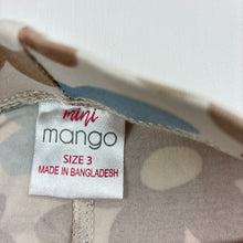Load image into Gallery viewer, Girls Mango, floral bootcut leggings, Inside leg: 35cm, FUC, size 3,  