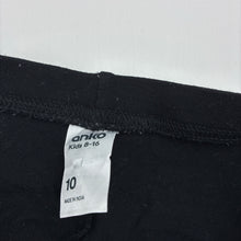 Load image into Gallery viewer, Girls Anko, black stretchy leggings, Inside leg: 55cm, GUC, size 10,  