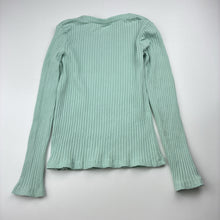 Load image into Gallery viewer, Girls KID, ribbed long sleeve tee / top, FUC, size 7,  