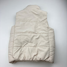 Load image into Gallery viewer, Girls Mango, beige puffer vest / sleeveless jacket, EUC, size 8,  