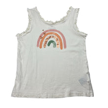 Load image into Gallery viewer, Girls H&amp;M, lightweight cotton singlet / tank top, rainbow, EUC, size 9-10,  