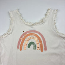 Load image into Gallery viewer, Girls H&amp;M, lightweight cotton singlet / tank top, rainbow, EUC, size 9-10,  