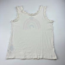 Load image into Gallery viewer, Girls H&amp;M, lightweight cotton singlet / tank top, rainbow, EUC, size 9-10,  