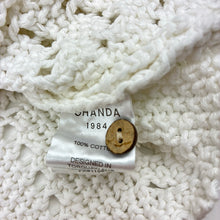 Load image into Gallery viewer, Girls GHANDA, knitted cotton cardigan, extra long sleeves, shoulder to cuff: 65cm, GUC, size 10-11,  