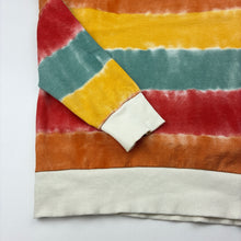 Load image into Gallery viewer, Boys Zudio, colourful lightweight cotton sweater / jumper, marks right cuff, FUC, size 9-10,  