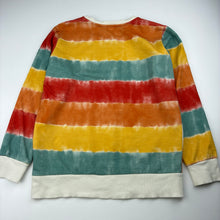 Load image into Gallery viewer, Boys Zudio, colourful lightweight cotton sweater / jumper, marks right cuff, FUC, size 9-10,  
