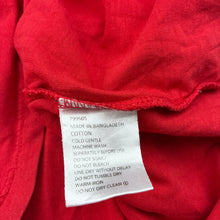 Load image into Gallery viewer, Unisex Favourites, red organic cotton tee / top, FUC, size 5,  