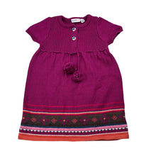 Load image into Gallery viewer, Girls Jack &amp; Milly, knitted cotton blend short sleeve dress, EUC, size 00, L: 37cm