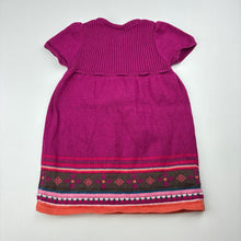 Load image into Gallery viewer, Girls Jack &amp; Milly, knitted cotton blend short sleeve dress, EUC, size 00, L: 37cm