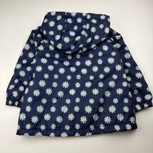 Load image into Gallery viewer, Girls H&amp;T, fleece lined floral spray jacket / raincoat, EUC, size 2,  
