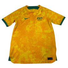 Load image into Gallery viewer, Unisex Nike, Dri-Fit Australia Matildas Soccer / Football jersey, small light mark, FUC, size 12-13,  