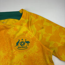 Load image into Gallery viewer, Unisex Nike, Dri-Fit Australia Matildas Soccer / Football jersey, small light mark, FUC, size 12-13,  
